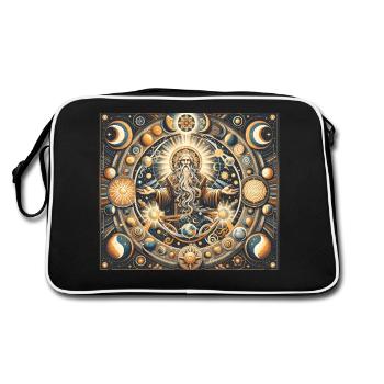 Lignée : créateur et ancêtre de la mythologie slave - Sac Retro - noir/blanc - Dos
