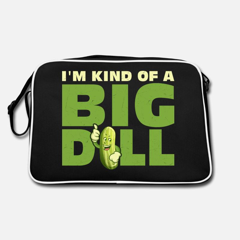 Je suis un peu un gros cornichon à l’aneth Concombre végétalien Sac Retro