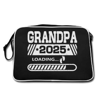 Opa 2025 loading - Retro Tasche - Schwarz/Weiß - Hinten