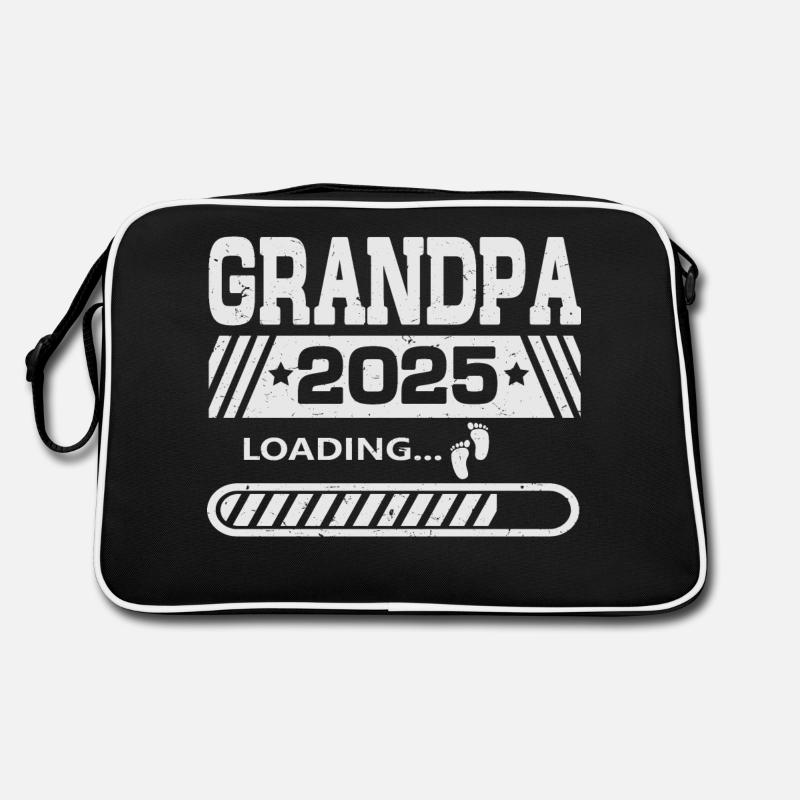 Grandpa 2025 loading - Retro Bag - black/white