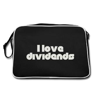 J’aime les dividendes - Sac Retro - noir/blanc - Dos
