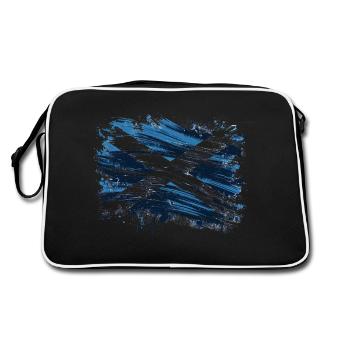 Scotland Flag - Schottland Flagge - Retro Bag - black/white - Back