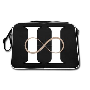 Lettre h infinie - Sac Retro - noir/blanc - Dos