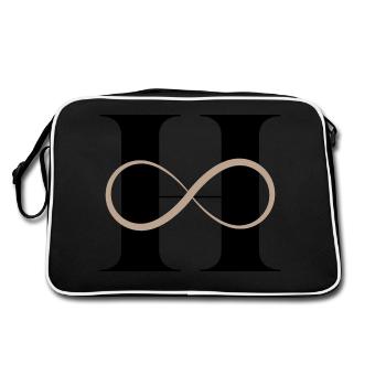 Lettre h infinie - Sac Retro - noir/blanc - Dos