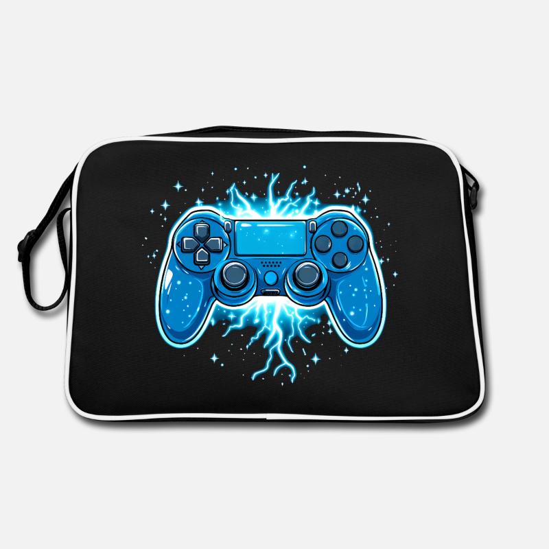 Gaming Controller Blitze Gamer Konsole Geschenk Retro Tasche