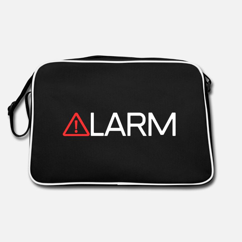 ALARM - Retro Tasche - Schwarz/Weiß