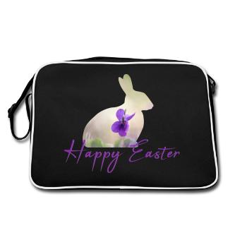 Joyeuses Pâques - Sac Retro - noir/blanc - Dos