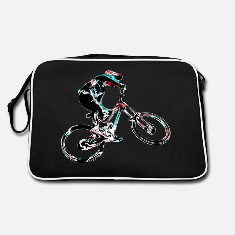 Downhill-Mountainbiken Retro Tasche