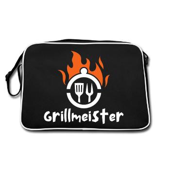 Grillmeister - Sac Retro - noir/blanc - Dos