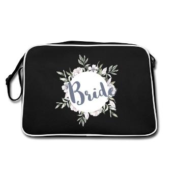 Bride Greenery & Blossom Bride - Retro Bag - black/white - Back