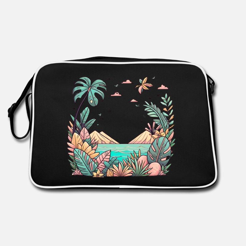 Tropics and mountains Retro Bag