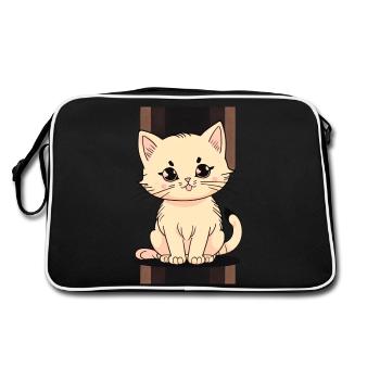 Kitten Cute - Retro Bag - black/white - Back
