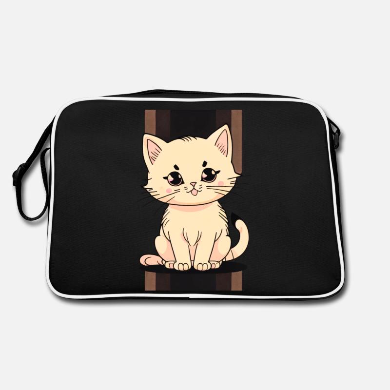Kätzchen Niedlich Retro Tasche