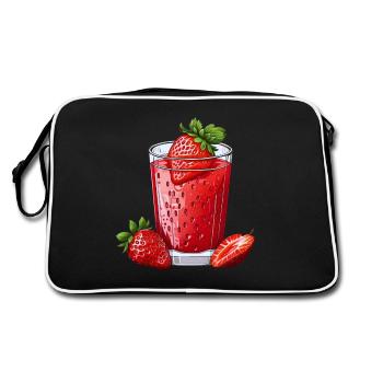 Strawberry syrup - Retro Bag - black/white - Back