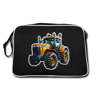 Tracteur - Sac Retro - noir/blanc - Dos
