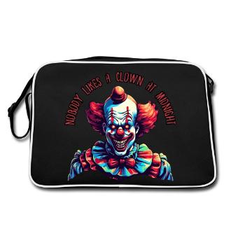 Personne n’aime un clown à minuit - Sac Retro - noir/blanc - Dos