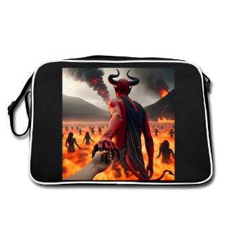 Follow Me to the Abyss - Infernal Devil's Pact #15 - Retro Bag - black/white - Back