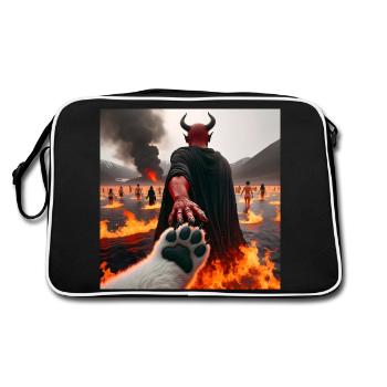 Follow Me to the Abyss - Infernal Devil's Pact #19 - Retro Bag - black/white - Back