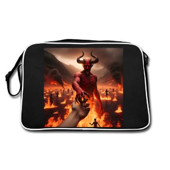 Follow Me to the Abyss - Infernal Devil's Pact #17 - Retro Bag - black/white - Back