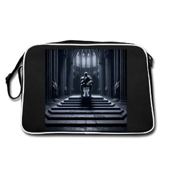 Fart Souls - Hollow Knight on Porcelain Throne #12 - Retro Bag - black/white - Back