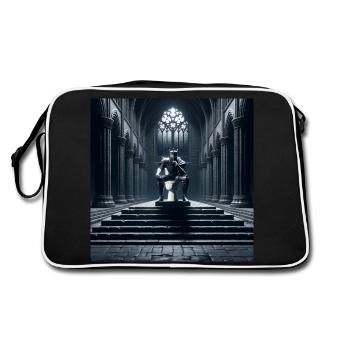 Fart Souls - Hollow Knight on Porcelain Throne #10 - Retro Bag - black/white - Back