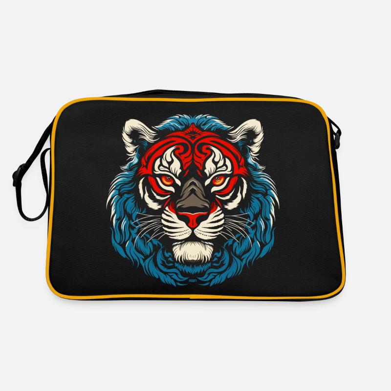 Tiger Emblem Retro Tasche