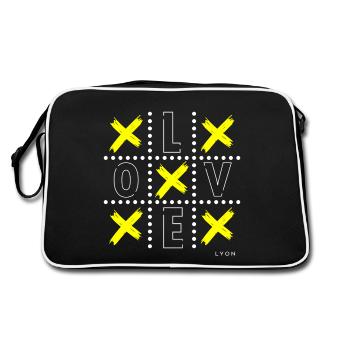 Love White Yellow - Sac Retro - noir/blanc - Dos