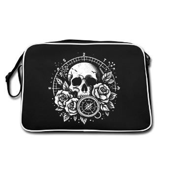 COMPASS - Retro Bag - black/white - Back