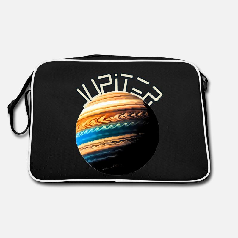 Jupiter - Retro Tasche - Schwarz/Weiß