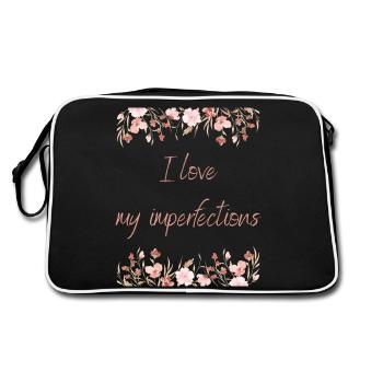J’AIME MES IMPERFECTIONS - Sac Retro - noir/blanc - Dos