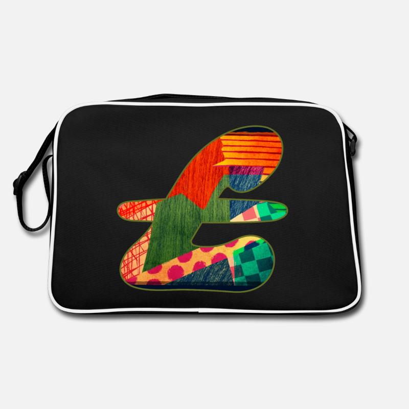 Abstract Pattern in Vivid Colors Retro Bag