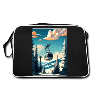 Beaver Creek Ski Voyage Affiche Peinture Souvenir WPA - Sac Retro - noir/blanc - Dos