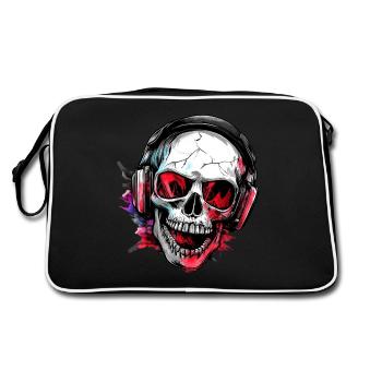 DJ Skull : Le son des morts - Sac Retro - noir/blanc - Dos
