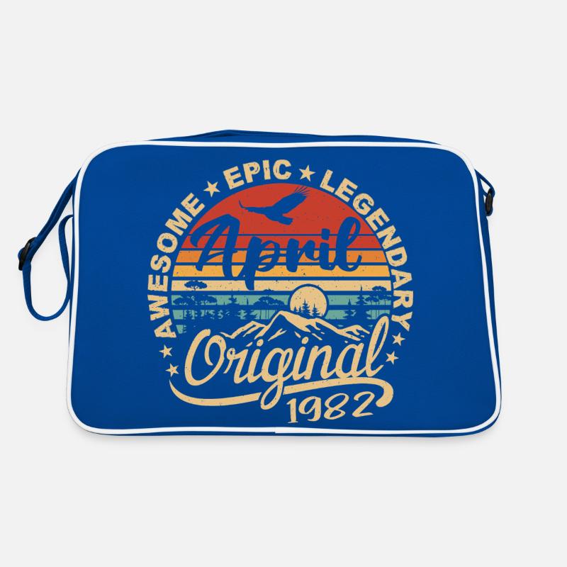April 1982 Geburtstagsgeschenk, geboren im April 1982 Retro Tasche