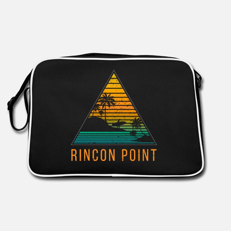 Rincon Point Surf - Retro Bag - black/white
