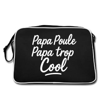 Daddy hen daddy too cool - Retro Bag - black/white - Back