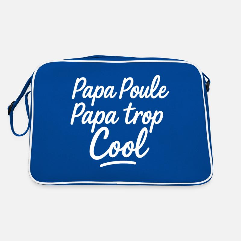 Daddy hen daddy too cool Retro Bag