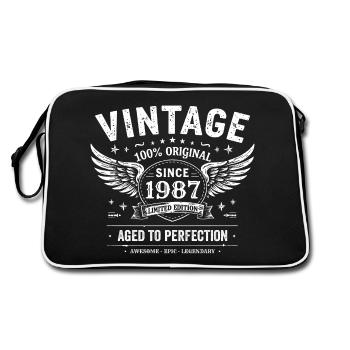 1987 Vintage 1987 38e Anniversaire 1987 Rétro 1987 - Sac Retro - noir/blanc - Dos
