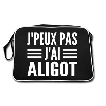 Aligot région de france Aveyron - Sac Retro - noir/blanc - Dos