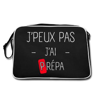 J'peux pas j'ai Prépa - Sac Retro - noir/blanc - Dos