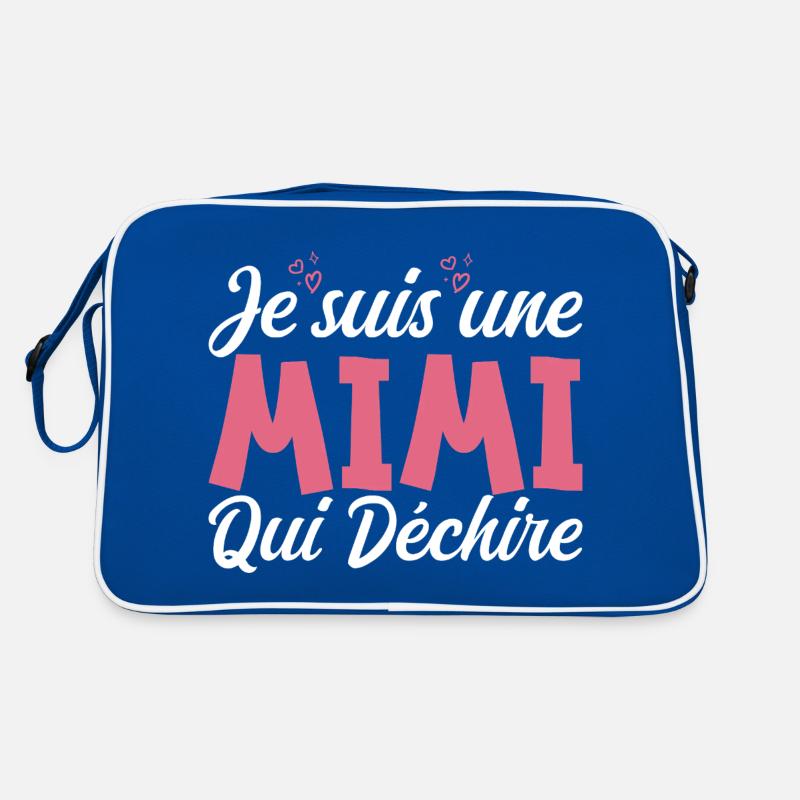 Ich bin eine Mimi, die reißt Retro Tasche