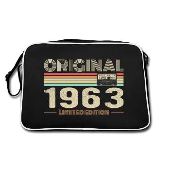 Original 1963 Vintage 1963 Retro Birthday 1963 - Retro Bag - black/white - Back