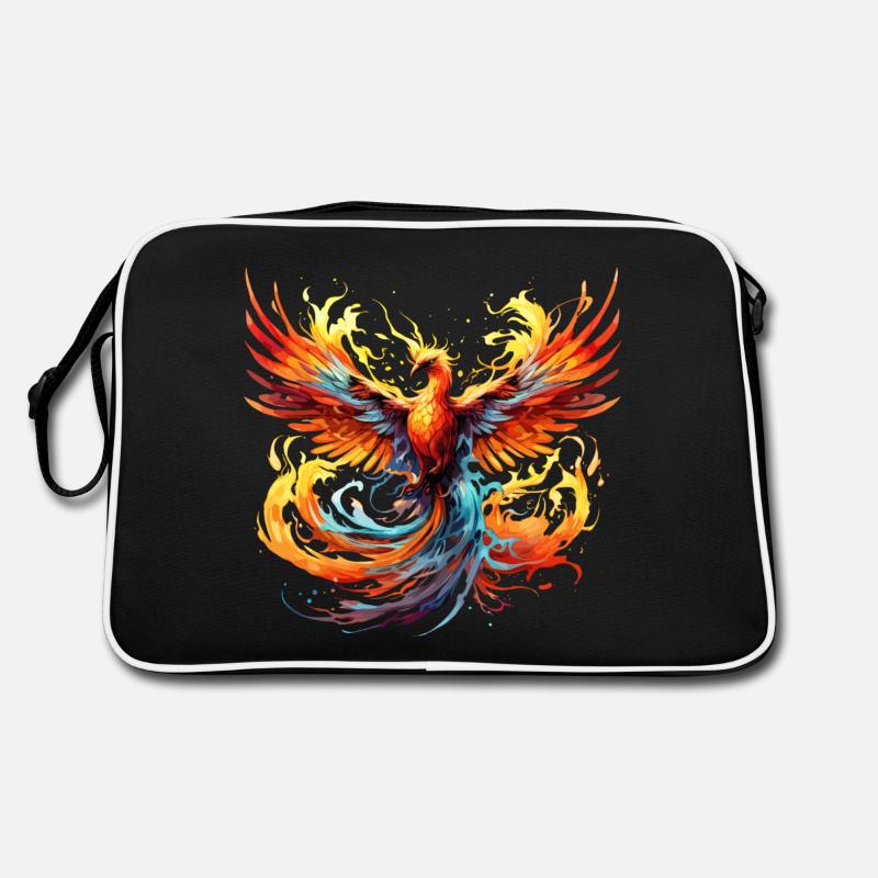 Phoenix, Phoenix, Fire, Flames, Bird, Mythology Retro Bag