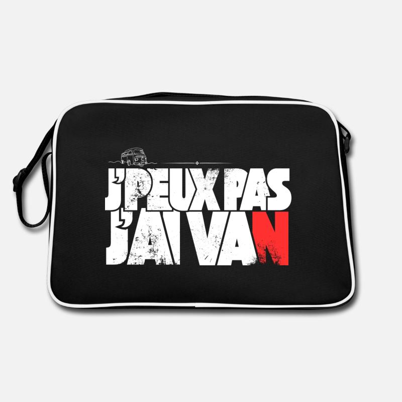 J'peux pas j'ai Van - Sac Retro - noir/blanc