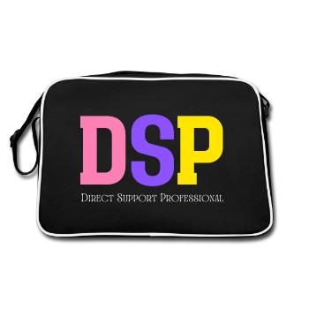 Direct Support Professional - Retro Bag - black/white - Back