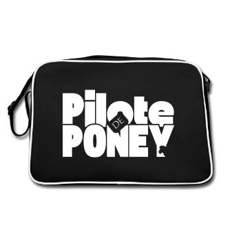 Pony Pilot - Retro Bag - black/white - Back