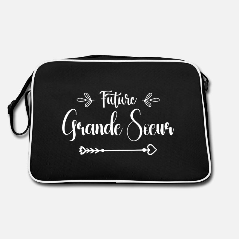 zukunft große schwester geschenk geburt große schwester Retro Tasche