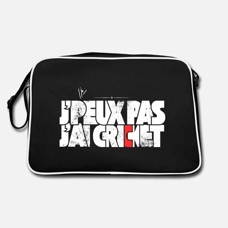 J'peux pas j'ai Cricket - Sac Retro - noir/blanc