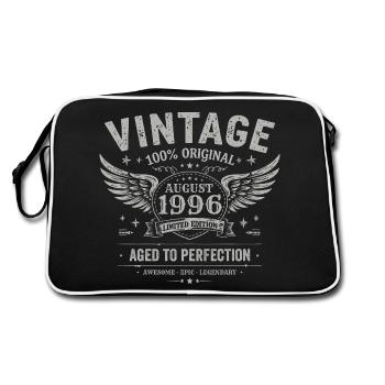 Born in August 1996, built August 1996 - August 1996 - Retro Bag - black/white - Back