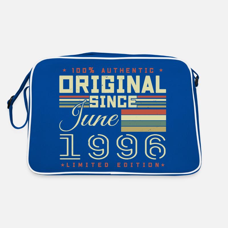 Geschenk Anniversaire Juin 1996, Geschenk Juni 1996 Retro Tasche
